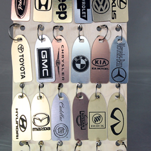Metallic Keychain Display